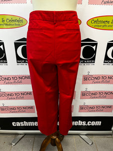 Hilary Radley Red Cropped Pants (Size 14)