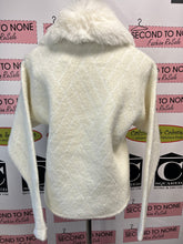 Cargar imagen en el visor de la galería, Faux Fur-Collar Zipper Front Cardigan (2 Colors)
