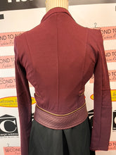 Load image into Gallery viewer, NWT Burgundy Moto Jacket (Size S)
