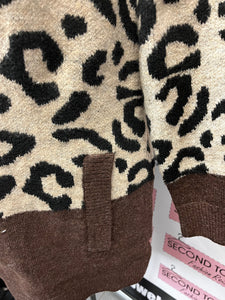 Leopard Open Cardigan