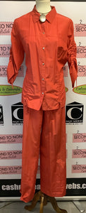 Laura Lebek Orange Cotton Set (Size 14)