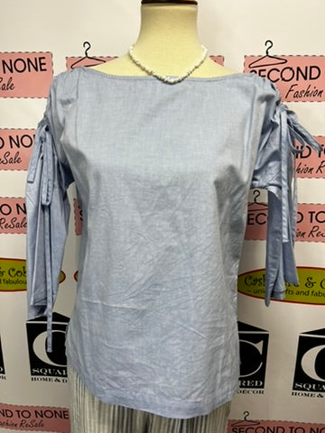 Cotton Tie Shoulder Top (Size M)