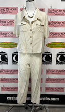 Load image into Gallery viewer, Canvas Coloured Linen-Look Short Sleeve Set (Size L/XL)
