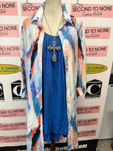 Load image into Gallery viewer, NWT Watercolour Button Front Overlay/Dress (Size XL)
