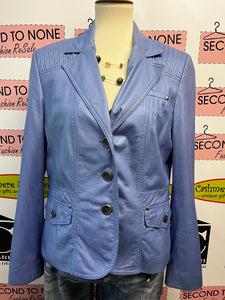 Lavender Faux Leather Jacket (Size 10)