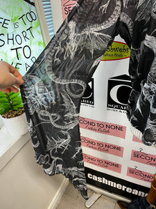 Mesh Dragon Long Sleeve Top (Size 3X)