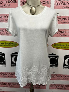 Point Zero White Tee (Size XL)