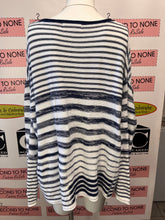 Load image into Gallery viewer, Cotton Country Navy/White Sweater (Size XL)
