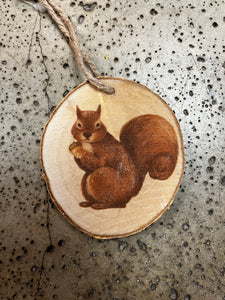 Forest Animals Log Ornament (4 Styles)