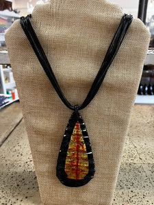 Abstract Crinkle Necklace