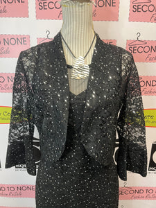 All-Over Lace & Sequin Shrug