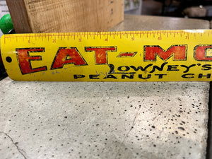 Vintage "EatMore" Advertising Metal Ruler
