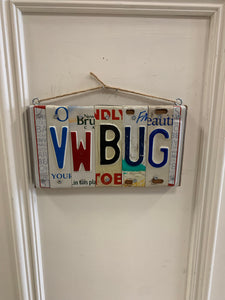 "VW BUG" Licence Plate Sign