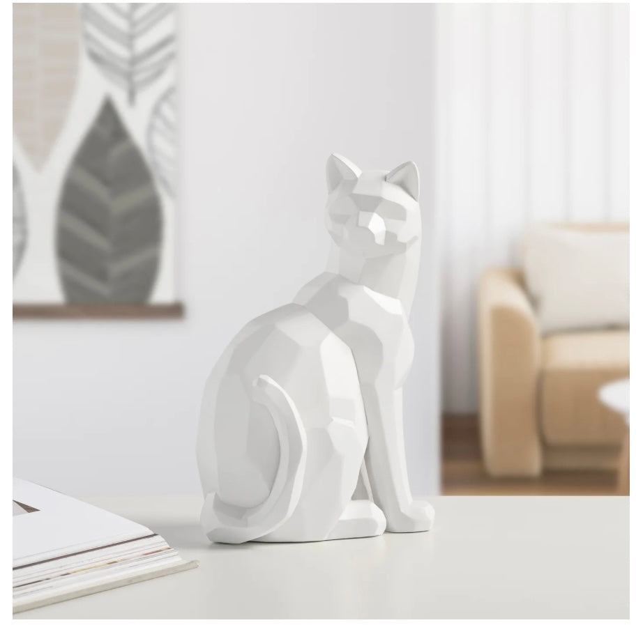 Sitting Cat Decor Sculpture (2 Colours)