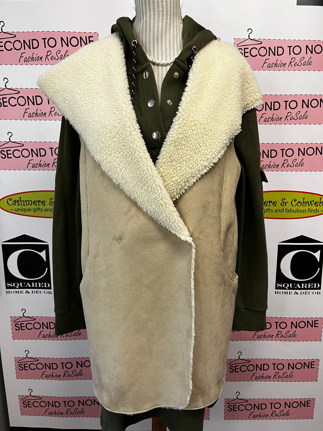 Zoria Faux Suede Vest (Size M)