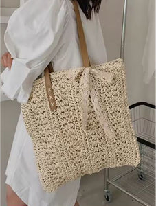 Hand Woven Straw Bag