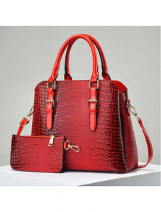 2 in 1 Faux Leather Satchel Bag (2 Colours)