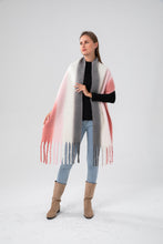 Load image into Gallery viewer, Pink &amp; Grey Tone Blanket Scarf (Only 1 Left!)
