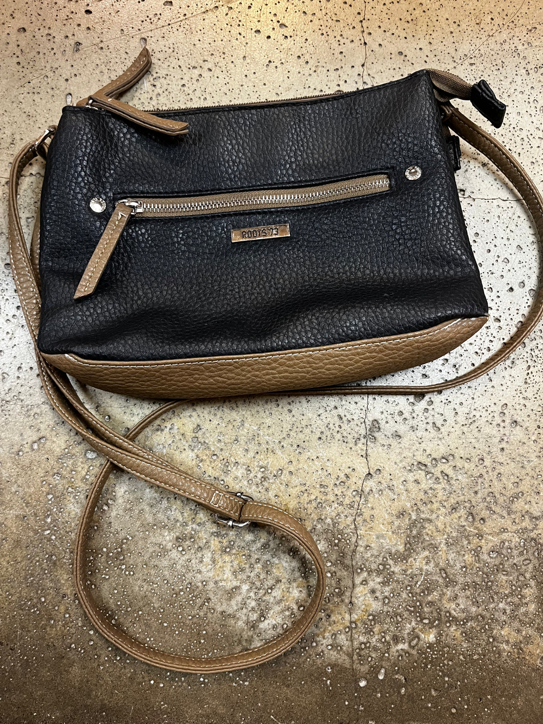 Roots Faux Leather Crossbody