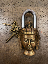 Load image into Gallery viewer, Brass Buddha Head Lock &amp; Keys (Re-Stocked!)
