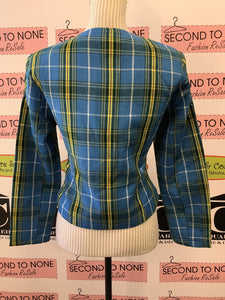 Scottish Tartan Cropped Jacket (2 Tartan Colours)