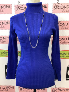 Ribbed Design Turtleneck Sweater (3 Colors)