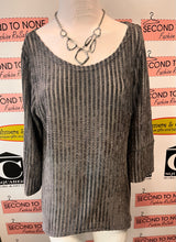 Cargar imagen en el visor de la galería, Kleio Grey Ribbed Tunic (Size M)
