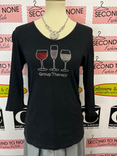 Cargar imagen en el visor de la galería, &quot;Group Therapy&quot; Wine Shirt (Size L)
