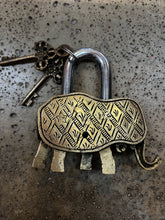 Load image into Gallery viewer, Brass Elephant Lock &amp; Keys (Re-Stocked!)

