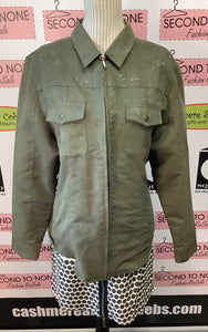 NWD Olive Zip Up Jacket (Size L)