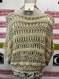 Beige Crochet Top (Size M/L)