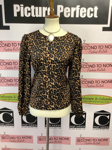 Cheetah Print Top (Size S/M)