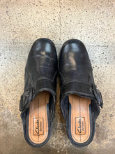 Load image into Gallery viewer, Clark’s Black Leather Clogs (Size 10)
