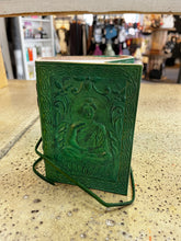 Cargar imagen en el visor de la galería, Hand Bound Green Buddha Mini Journal
