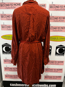 NWT Grace & Lace Orange Denim Dress (Size XL)