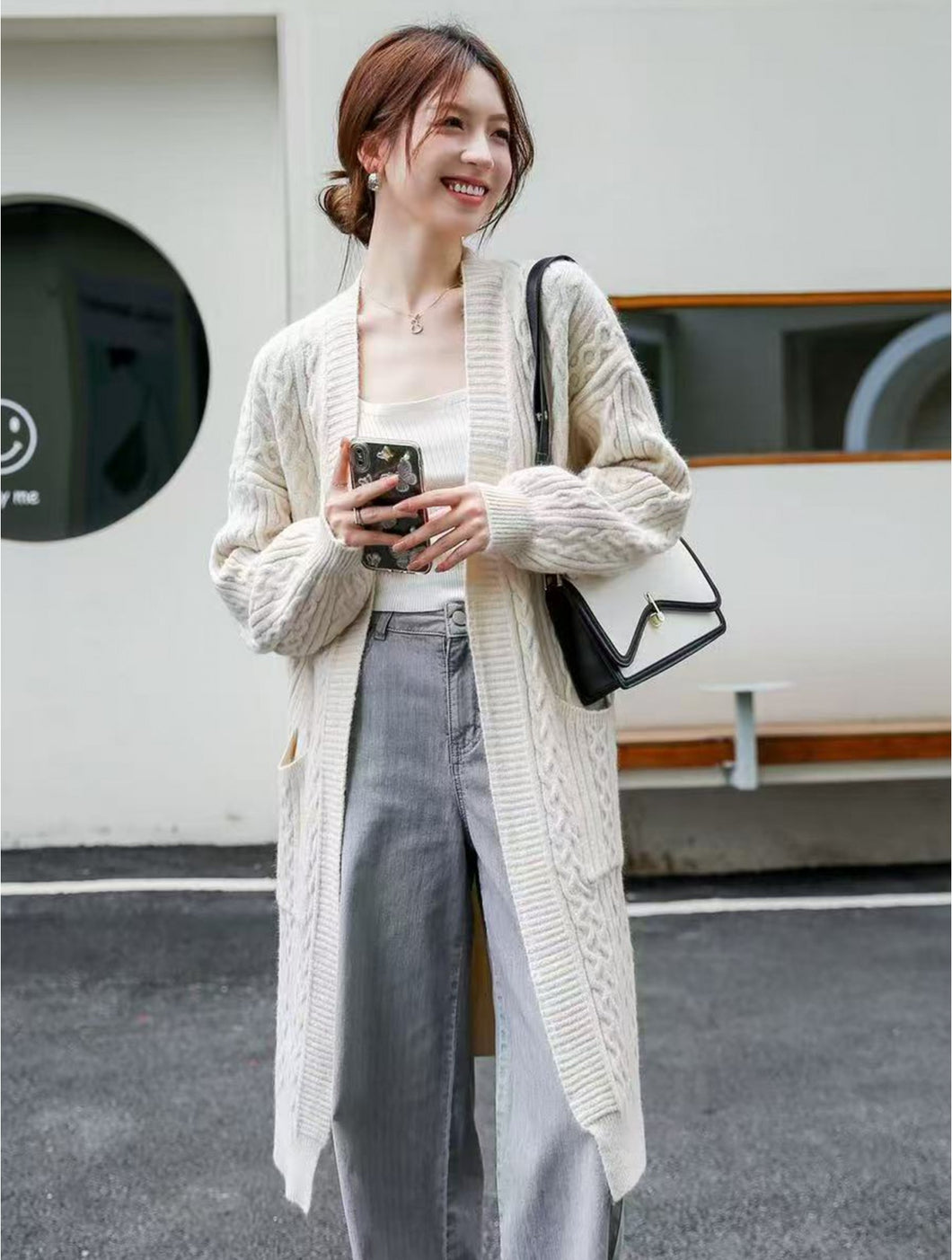 Cable-Knit Duster (Two Colors)