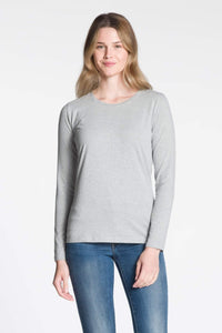 Grey Cotton Long Sleeve