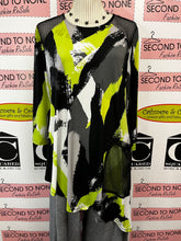 Load image into Gallery viewer, Joseph Ribkoff Neon Brushstroke Tunic (Size 8)
