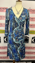 Cargar imagen en el visor de la galería, Blue Snakeskin Dress (Size S)
