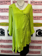 Load image into Gallery viewer, Red Coral Lime Green Tunic (Size XL)
