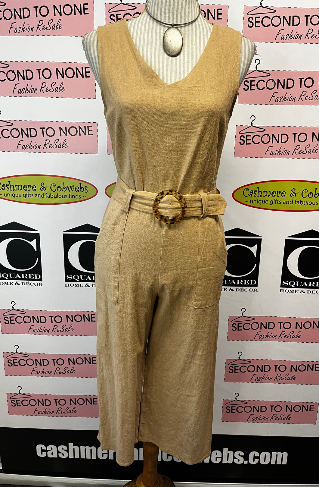 Monteau Linen Jumpsuit (Size M)