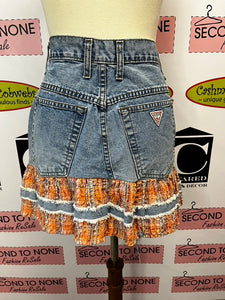 Guess Denim Ruffle Skirt (Size 29)