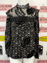 Cargar imagen en el visor de la galería, Three Floor High Neck Blouse (Size XXS)
