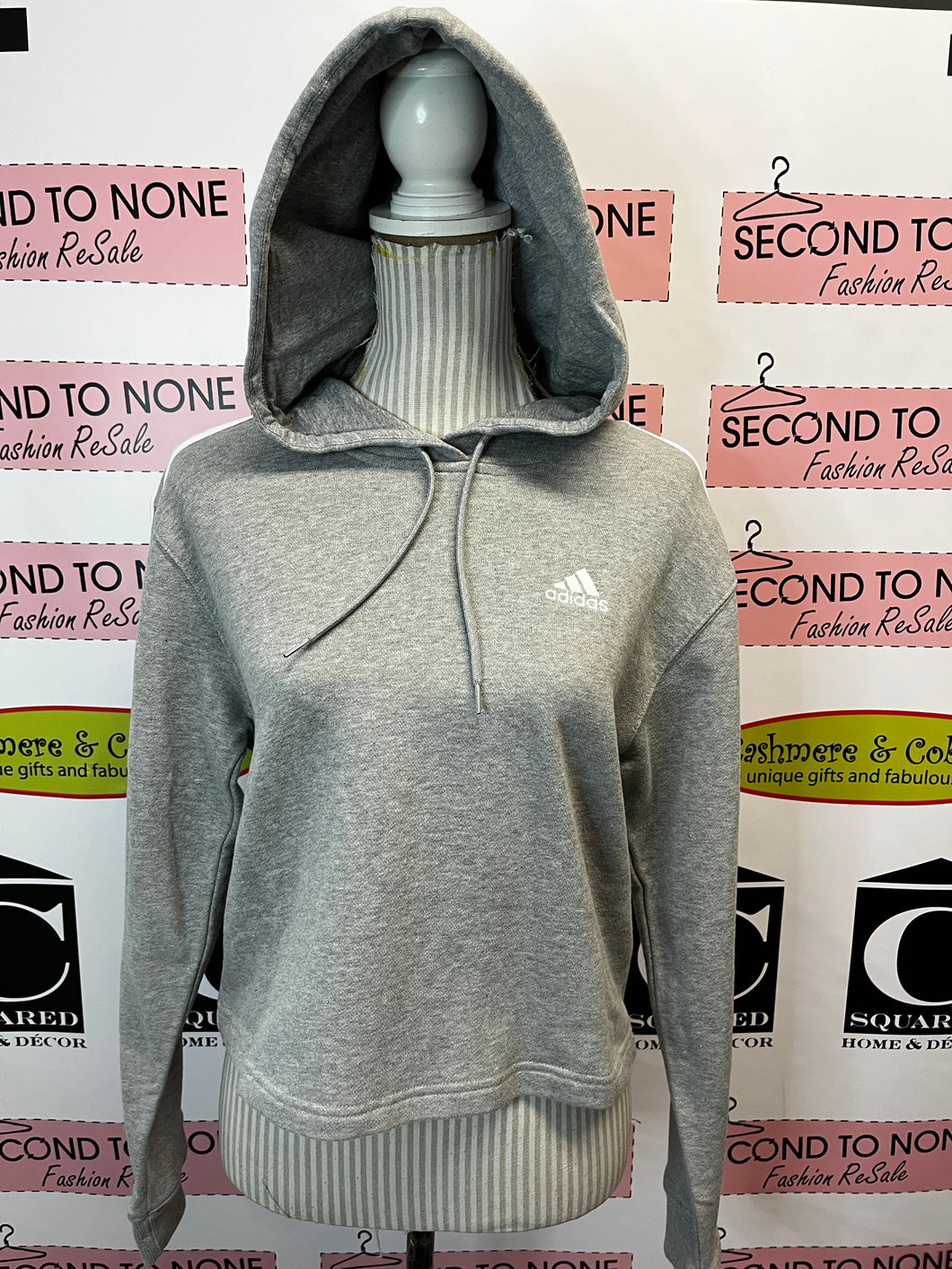 Adidas Cropped Hoodie (Size S)