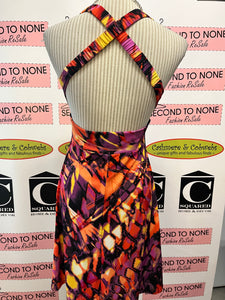 Bold Print Sexy Cocktail Dress (Size 4)