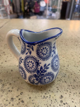 Load image into Gallery viewer, Blue &amp; White Handled Jugs (5 Styles)
