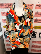 Load image into Gallery viewer, Joseph Ribkoff Palm Leaf Swing Jacket (Size 14)
