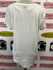 Point Zero White Tee (Size XL)