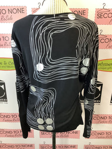 Abstract Long Sleeve Top (Size L)