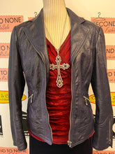 Charger l'image dans la galerie, Dark Purple Faux Leather Jacket (Size 10P)
